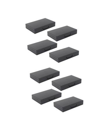 FRCOLOR 8 Pcs Empty Eyeshadow Case Empty Eye Shadow Pallet Eye Shadow Box Makeup Palette Make up 4.5X7.2CMx2pcs Black 2x2pcs