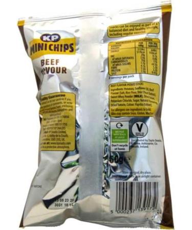 KP Beef Mini Chips 60g - Box of 20 (Price Marked) - Buy Online on GoSupps.com
