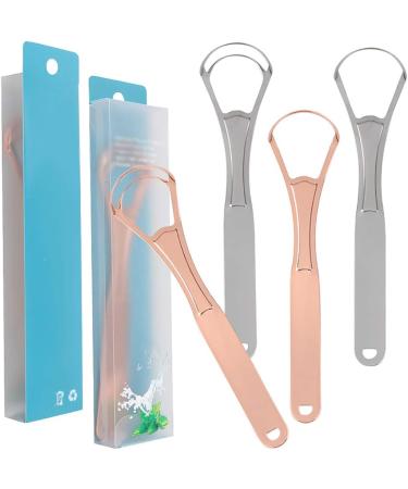U-Shaped Tongue Brush - 2 Pack Stainless Steel Tongue Scraper for Adults | Double & Single Layer Oral Hygiene - Buy Online on GoSupps.com