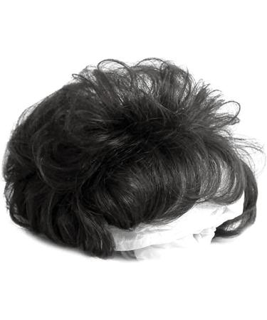 EREE HAIR 6Inch Short Curly Hair Topper Clip in Hair Topper Top Hairpieces Topper Human Hair Extensions Wiglet Topper Hair Piece for Women with Thinning Hair Black Color - Buy Online on GoSupps.com