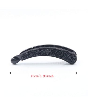 Numblartd Banana Hair Clip - 4pcs Rhinestone Ponytail Holder & Hair Accessories - Stylish Plastic Barrettes for All Hair Types - Buy Online on GoSupps.com