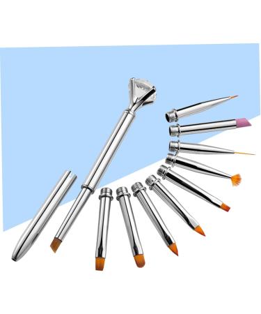 10pcs 1 Set Nail Painting Brush Manicure Art Brush Nail Art Liner Nail Drawing Brush Diy Manicure Tool Nail Nail Kit Gel Nail Art Pen Kit Accessories 3d With Cover - Buy Online on GoSupps.com