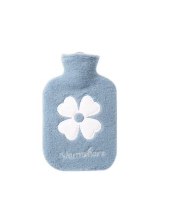 Coolon Hot Water Bottle Hot Water Bottle with Cover 1000ML Small Hot Water Bottle2-in-1 Water Bag for Cold & Hot Compress Mini hot Water Bottle Great Gift for Women Seniors & Children ( Blue) 1000ML Blue