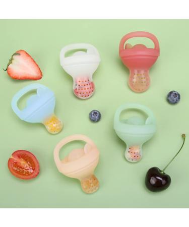 Pea Baby Silicone Fruit Feeder & Teether Set - Red 2PCS | Self Feeding & Teething Relief for Infants - Buy Online on GoSupps.com