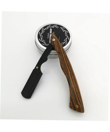 Minkissy Portable Razor Set - Wooden Handle Manual Shaver for Men | Travel-Friendly & Stylish Grooming - Buy Online on GoSupps.com