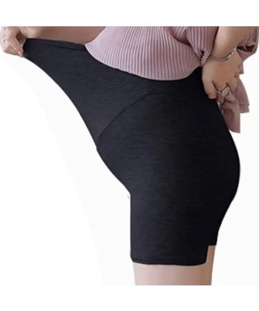 Maternity Modal Leggings Shorts | High Elasticity Adjustable Waist | Pregnancy Lounge & Yoga Shorts (Black) - Size L - Buy Online on GoSupps.com