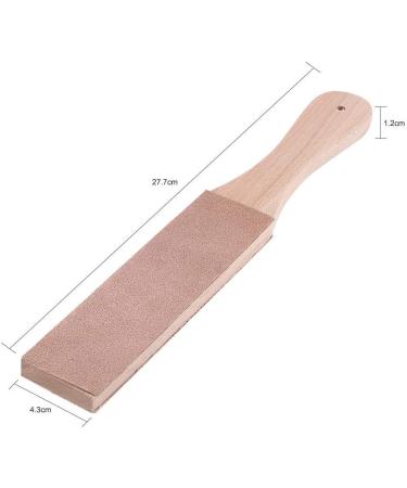 Premium Leather Sharpener with Wooden Handle - Ideal Tool for Sharpening Blades Razors Daggers & Knives - Buy Online on GoSupps.com