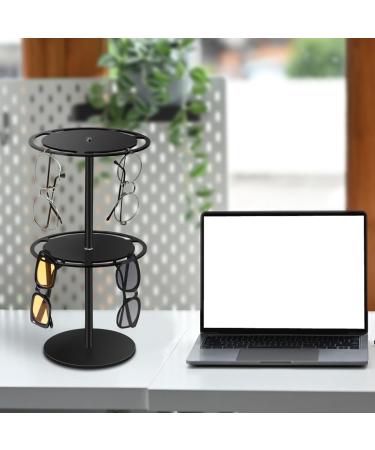 tesrgre Sunglasses Holder Organizer 360 Rotatable Acrylic Eyeglasses Display Stand Eyewear Storage Rack for Desk Dresser Easy to Use - Buy Online on GoSupps.com