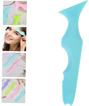 Luxshiny Silicone Beauty Ruler Travel Mascara Multi Tool Lash Applicator Silicone Eyeliner Aid Lipstick Wearing Aids Lipstick Drawing Aid Blue Eyeshadow Aids Lipstick Makeup Tool Portable 15X4.15CM Blue - Buy Online on GoSupps.com