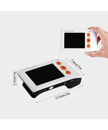 Portable Digital Magnifier Low Vision Digital Mobile Magnifier Handheld Electroni Reading Aid with 3.5 Inch LCD Screen 4x-32x Zoom Support Output to TV (White) - Buy Online on GoSupps.com