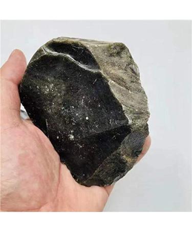 1pc Natural Rough Rock Crystal Black Obsidian Large Raw Stones Ornaments WANHONGYIN Natural Stones and Minerals