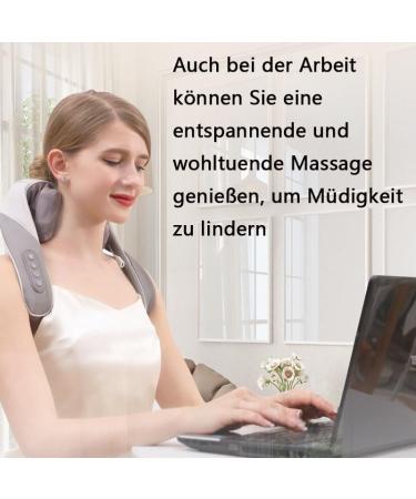 Neck & Shoulder Massage Device with Heat | Relief for Muscles | Perfect Gift for Men Women & Parents - Buy Online on GoSupps.com