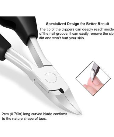 INSGB - Nail Clippers with Toenail Lifter Manicure Set for Thick or Ingrown Toenails Baby Nail Clippers Nail Cutter Toe Nail Clippers for Thick Nails Pedicure Sets for Feet Nail Kit - Buy Online on GoSupps.com