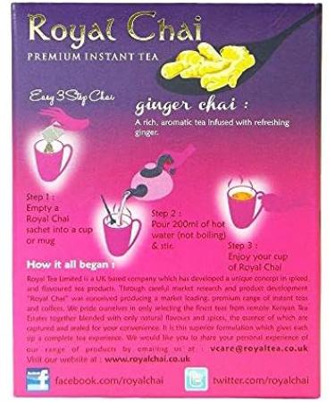 Royal Chai - Premium Instant Tea - Ginger (sweetened) 220g x 2 - Buy Online on GoSupps.com