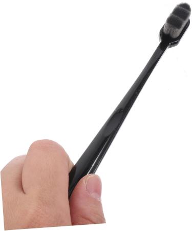Uthclo Soft Toothbrush Set - 4 Pack Travel Toothbrushes for Adults & Kids | Black Soft Bristles - Buy Online on GoSupps.com