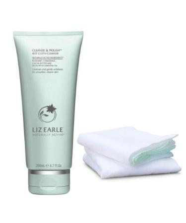 Liz Earle Cleanse And Polish Hot Cloth Cleanser Tube 200ml Plus 2 Pure Cotton Cloths A Moisturiser And Gentle Exfoliator For Instant Nourish Beautiful Skin
