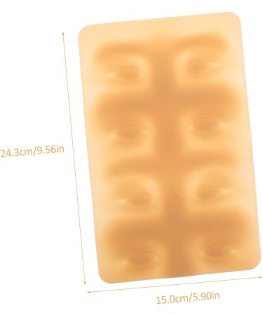 LALAFINA 3pcs Silicone Practice Skin Silicone Makeup Skin Face Skin Makeup Brow Skin Thicken Cosmetic 3d - Buy Online on GoSupps.com