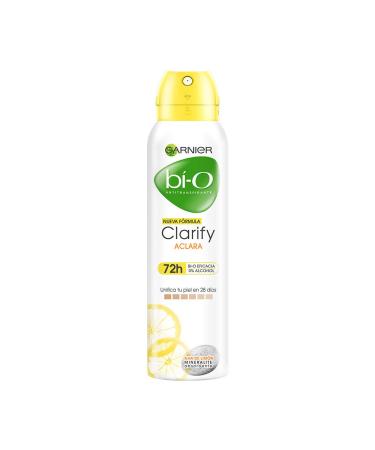 Garnier Bi-O Clarify Lemon Scent Body Deodorant Spray 48 Hour Protection Lemon 5.07 Fl Oz (Pack of 1)