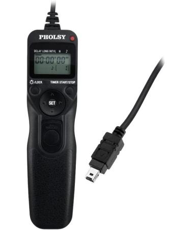 Pholsy N10 Timer Remote Control Cable for Nikon Z5 Z7-II Z6 D750 D780 | Intervalometer Replaces MC-DC2 N10 | Compatible with D5600 D5500 D5300 D3300 & More - Buy Online on GoSupps.com
