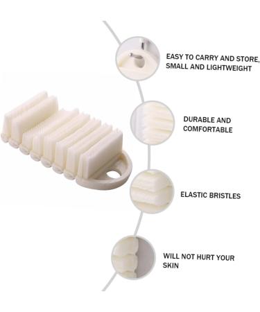 Ipetboom Nail Brush Hand and Nail Scrub Brush Fingernail Scrubber Manicure Brush Pedicure Dust Brush Finger Brush Manicure Tool Toe Brush Clean Polypropylene Wash White - Buy Online on GoSupps.com