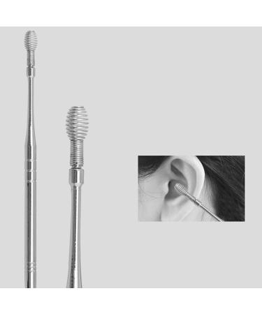 Stainless Steel Earwax Removal Kit - 6pcs Ear Pick & Curette Set with Storage Bin - Buy Online on GoSupps.com