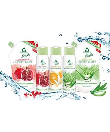  Frosch Frosch Senses Grenade Sensitive Shower Gel for Sensitive Skin pH Neutral and Vegan Microplastic-free Body Care Transparent Refill 500 ml - Buy Online on GoSupps.com