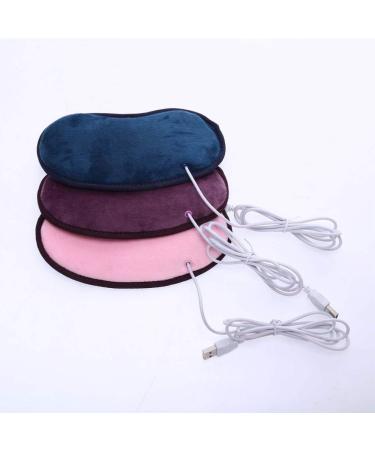 Electric USB Heating Eye Mask - Adjustable Temperature - Blue Travel Sleep Mask - Buy Online on GoSupps.com