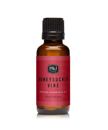 P&J Trading Fragrance Oil - Honeysuckle Vine - Scents for Candle Making, Soap Making Supplies, Diffuser Oil Scents - 30ml / 1.01 fl oz. Honeysuckle Vine 1.01 Fl Oz (Pack of 1)