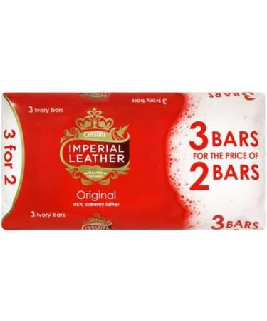 9 x CUSSONS IMPERIAL LEATHER ORIGINAL SOAP BAR 100g - 3 MULTIPACK 3 x 100g Original 300 g (Pack of 3) - Buy Online on GoSupps.com