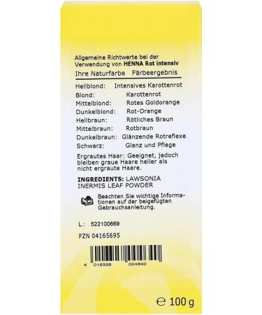 Henna Red Intensive Powder - Premium Quality for Hair & Body | International Shipping Available - Buy Online on GoSupps.com