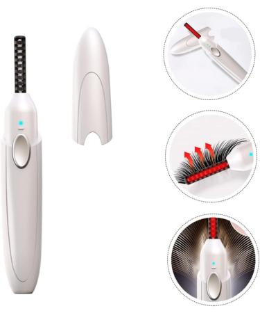 1 Set Eyelash Curler Eyelash Tool Electric Eyelash Curling Tool Beauty Tool Heated Eyelash Brush Eyelash Clipper Eyelash Holder Heated Curler Abs White USB Curl Artifact - Buy Online on GoSupps.com