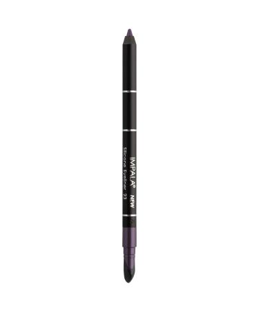IMPALA | Waterproof Eyeliner with Silicone Matte Purple Color No. 23 | Defined Line or Smudged Effect | Easy-to-Apply Creamy Texture | Intense Long-Lasting and Water-Resistant Color 23 Purple Matte