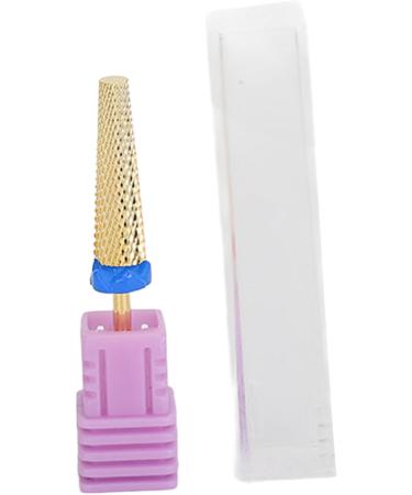 Nail Grinding Head Tungsten Steel Nail Gel Drill Bit Golden Ultra Long Multi Purpose with Storage Box for Salon (133#-M) - Buy Online on GoSupps.com