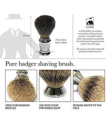G.B.S Premium Men s Shaving Grooming Set | Adjustable Safety Razor & Badger Brush | Chrome Stand Included | Ideal for International Shipping - Buy Online on GoSupps.com