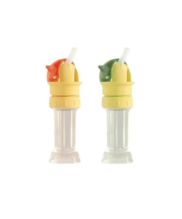 Reusable Children Beverage Water Bottle Straw Lid The Anti-Choking Straw Conversion Head Is Convenient for Children to Drink Water When Going Out and Is Portable for Storage. (2)