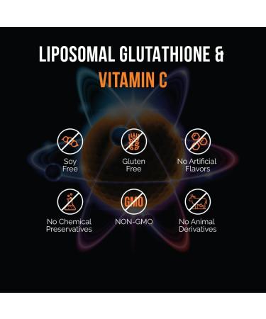 Intelligent Labs Liposomal Glutathione + Vitamin C Advanced Liquid Antioxidant Formula 500 mg Reduced L-Glutathione + 1000 mg Vitamin C per Serving 30 Servings Soy Free - Buy Online on GoSupps.com