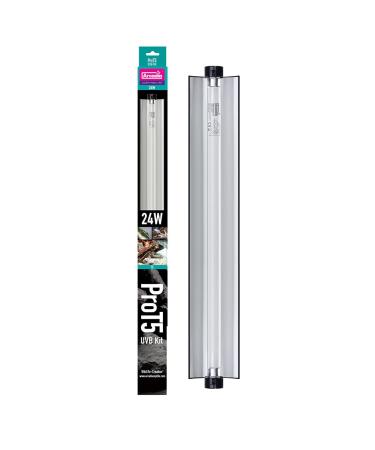 Arcadia - ProT5 UVB Forest - D3 6% UVB - 24 Watt - Includes Quality Electronics Removable Reflector & A High Output T5 UVB Lamp - Easy to Fit & Use - Sleek Design