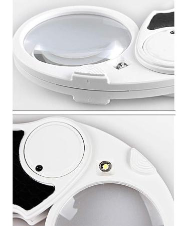 Magnifiers for Craft Work Reading Magnifier with LED Electronic Repair Magnifying Glass Magnifying Glass for The Elderly 5 Times Folded Hand Magnifying Glass Vision - Buy Online on GoSupps.com