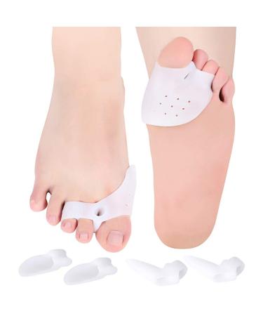 Hallux Valgus Toe Separator by Doact For the treatment of hammer toes Soft and super comfortable with silicone soft gel (Three pairs)