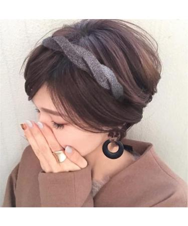 WENLII Solid Black Cross Hair Hoop for Women - Stylish Hair Accessories - Buy Online on GoSupps.com