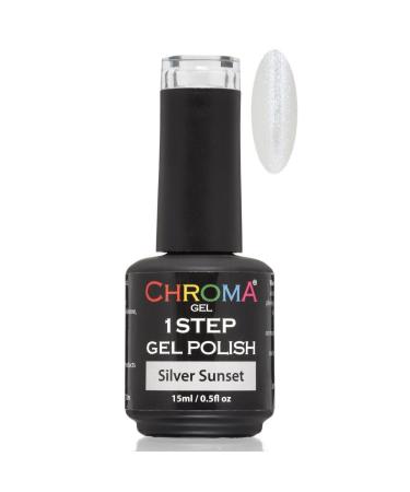 Chroma Gel 1 Step Gel Polish | Silver Sunset | Gel Nail Polish