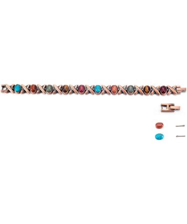 Buy Enercoppex Copper Bracelets for Arthritis Relief | Pure Copper Magnetic Therapy for Joints & Carpal Tunnel | Effective 3500 Gauss Magnets | Perfect Gifts - Buy Online on GoSupps.com
