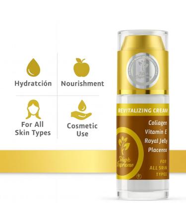 Revitalizing Cream w/Collagen Vitamin E Royal Jelly & Placenta Crema con Col geno Vitamina E Jalea Real y Placenta Hydrating & Nourishing All Skin Types| Hidratante y Nutritiva 40 ml Cosmetic Use - Buy Online on GoSupps.com