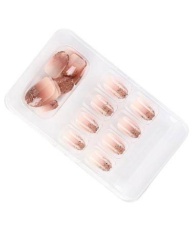 dijiusidy False Nail Fashionable Various Shapes Fingernail Full Coverage Strong Viscosity Adjustable Paster for Manicure Art 38 F741 38 1 count (Pack of 1)