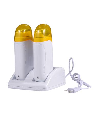 Double wax heating roll on waxing device WaxPatron depilation set with 100PCs depilatory paper for men & women body hair removal