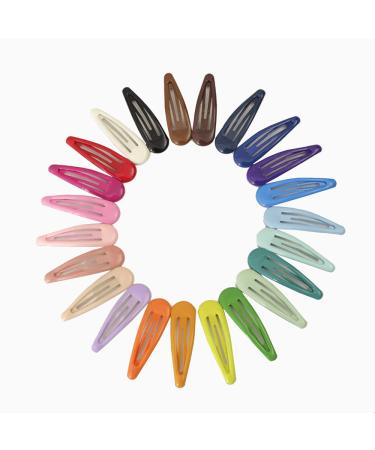 10 pieces of hair clips metal color mixing snap hair clips 3 cm hair clips children hair clips cute clips for baby girls women