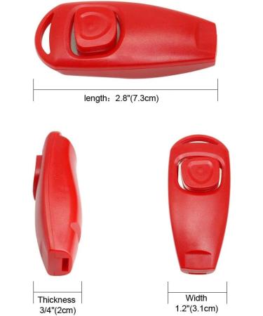 Symphonyw 4PCS Dog Training Clickers - 2 in 1 Whistle and Clicker Pet Training Tools - Buy Online on GoSupps.com