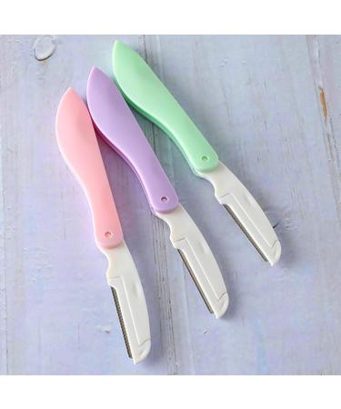 Premium Purple Eyebrow Trimmer & Facial Razor Foldable Scratch-Resistant Women's Makeup Tool - Buy Online on GoSupps.com