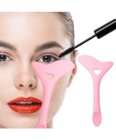 Silicone Aid Stencils Wing Tips Reusable Silicone Tool Mascara Drawing Aid Makeup Tool Applicator Tool () Pink