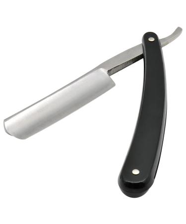 Union Razors SS5 Black Straight Shave Kit - Premium 3-Piece Set with Razor Brush & Wood Handle Stand for a Luxurious Shaving Experience - Buy Online on GoSupps.com